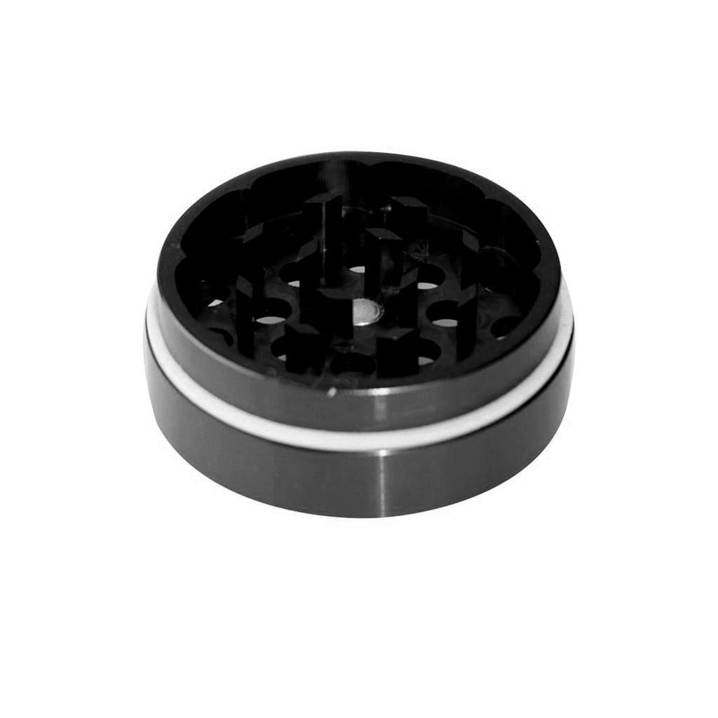 Sleek black Antidote Grinder in aircraft grade aluminum