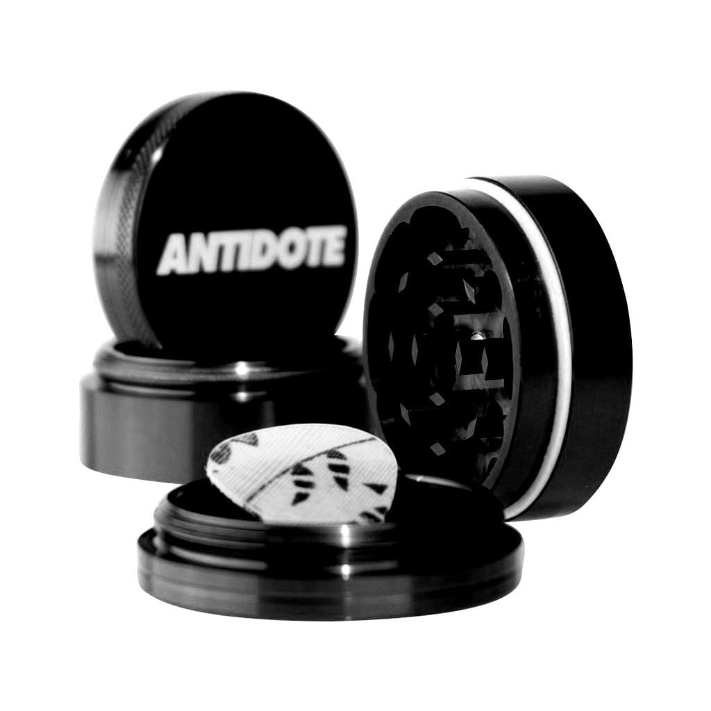 Black metal Antidote Grinders herb grinder in aircraft grade aluminum