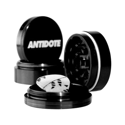 Black metal Antidote Grinders herb grinder in aircraft grade aluminum