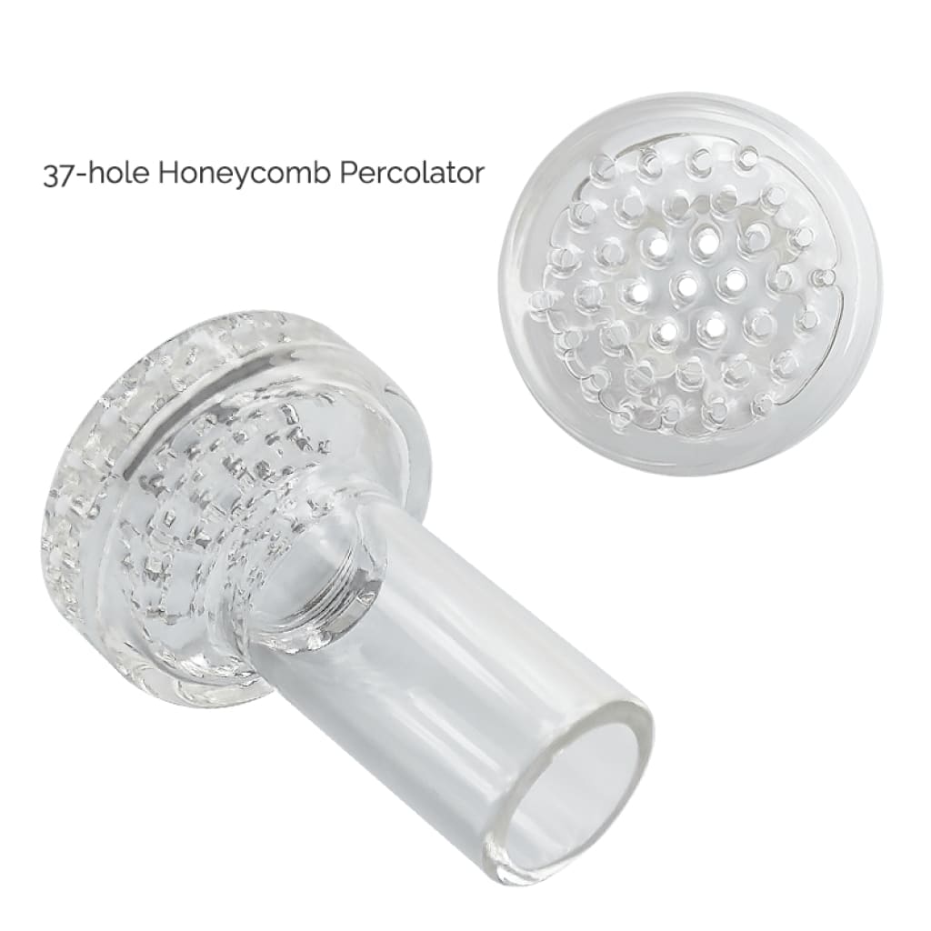 Ares Dab Rig with 37-hole Honeycomb Percolator and Ultra-thin Quartz Chip for Instant Heat