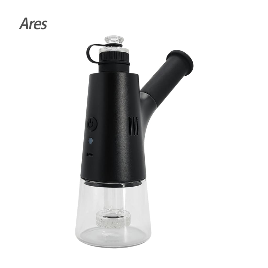 Instant-heat Ares Dab Rig with Ultra-thin Quartz Chip and Clear Glass Base
