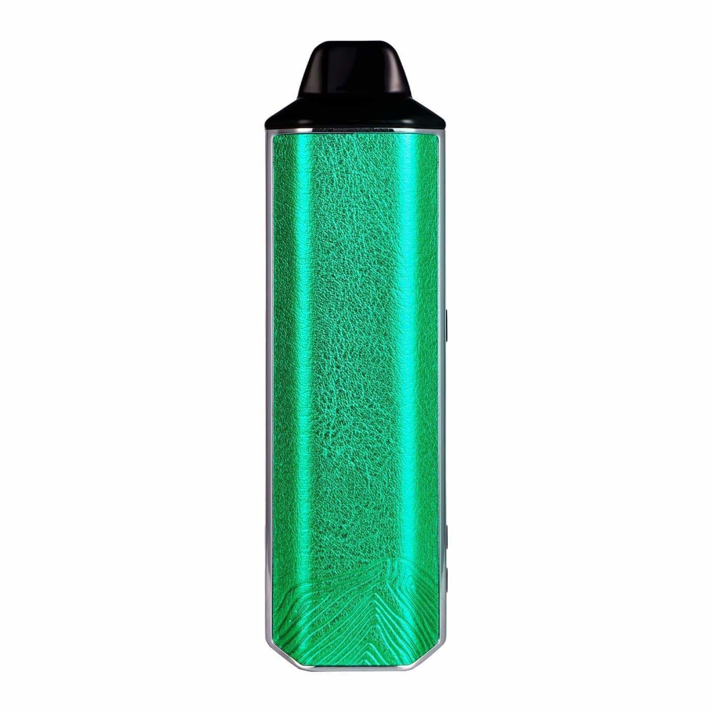 Metallic green Xvape Aria dry herb & concentrate vaporizer with black mouthpiece