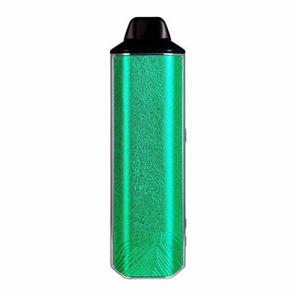 Metallic green Xvape Aria dry herb & concentrate vaporizer with black mouthpiece