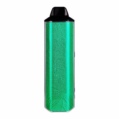 Metallic green Xvape Aria dry herb & concentrate vaporizer with black mouthpiece