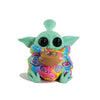 Galactic Baby Yoda Pipe: Cute Green Alien Toy In Donut Outfit Holding Cup. Assorted Designs