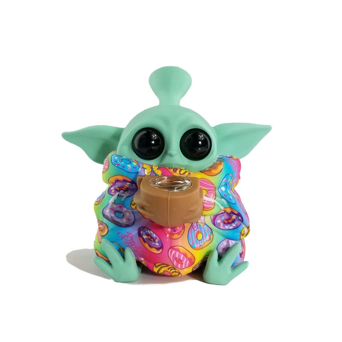 Baby Yoda Silicone Pipe Water On sale