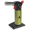 Handheld Blink Torch LB02 with green body and black nozzle, featuring safe flame rotation