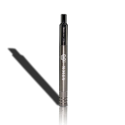 Sleek electronic aromatherapy device for consuming herbal concentrates, ’stick’ branding