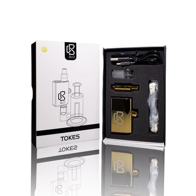 Gold Blo Tokes Electric Vaporizer with easy magnetic connection