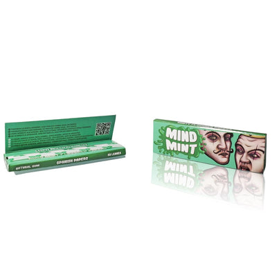 Lion Rolling Circus Flavored Rolling Papers with Mind Mint packaging featuring stylized faces