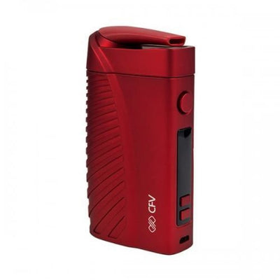 Red Boundless CFV Vaporizer with textured grip and digital display screen