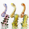 Color Twisting Design Bubbler Fumed – Vibrant Glass Pipes With Curved Necks And Patterns