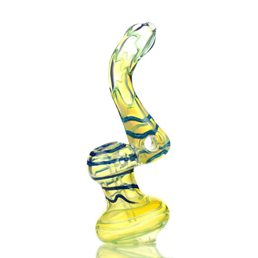Bubbler Silver Fume Glass With Color Lines On sale