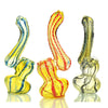 Image Data Error Shown On Silver Fume Glass Bubbler With Twisting Design