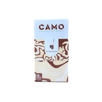 Package of Camo Natural Leaf Russian Cream Blunt Wraps: Chamomile & Mate Plants Flavor