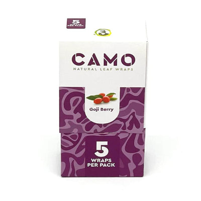 Camo natural leaf Goji Berry wraps—Natural Leaf Wraps: Chamomile & Mate Blunt Wraps