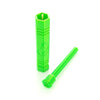 Bright green bio-plastic wall anchor and screw for Cannagar King Size Holder made from PLA