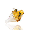 Empire Glassworks Dicky Carb Cap: Honeycomb glass pipe with bees for unique dabbing experience