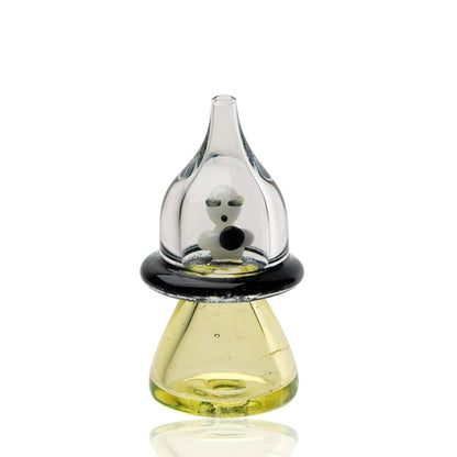 Empire Glassworks Martian Uv Reactive Carb Cap With An Alien Design For Dab Rigs