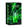 Laser Line Edition Carta Vape Rig packaging with green laser design for portable dabbing