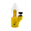 Yellow Laser Line Edition Carta Vape Rig with glass dome for portable dabbing