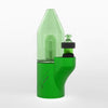 Laser Line Edition Carta Vape Rig: Green Vaporizer for Portable Dabbing with Dome-Shaped Top