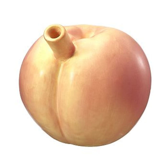 Ceramic Peach Hand Pipe On sale