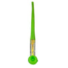 Bright green Gandalf churchwarden pipe with yellow flecks in a clear midsection