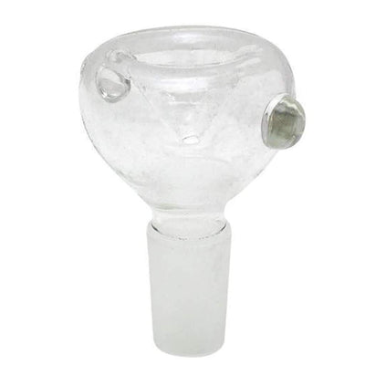 Basic Color Male Glass Bowl For 10mm, 14mm, 18mm Female Pipes With Dots Attachment
