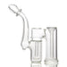 Clear Glass Double Chamber Bubbler On sale