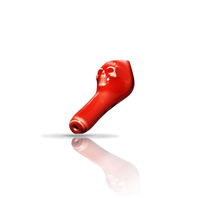 Red plastic skull balloon for Colombian Ceramic Pipes with Smooth Finishes for Young Smokers