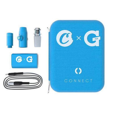 Complete g Pen Connect Kit with Blue Case, Battery, Vaping Accessories, and Tank