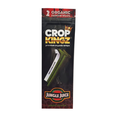 Package of Crop Kingz Premium Self-sealing Organic Hemp Wraps in Jungle Juice flavor