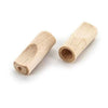 Two wooden cylindrical beads for Cyclones Sugar Cane Pre-rolled Cone filling