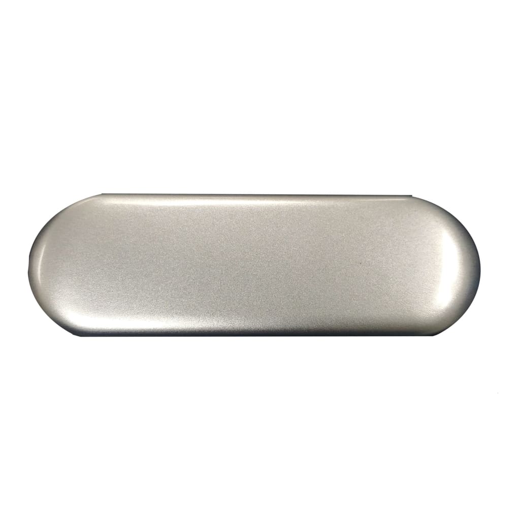 Elongated brushed silver dab tool from the Dab Tool Travel Kit for easy organization