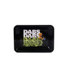 Black rolling mini tray with ‘DABS DABS DABS’ text and cartoon design for dabs