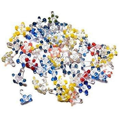 Collection of colorful beads for Daisy Style Glass Pipe Screens - 10 Pack