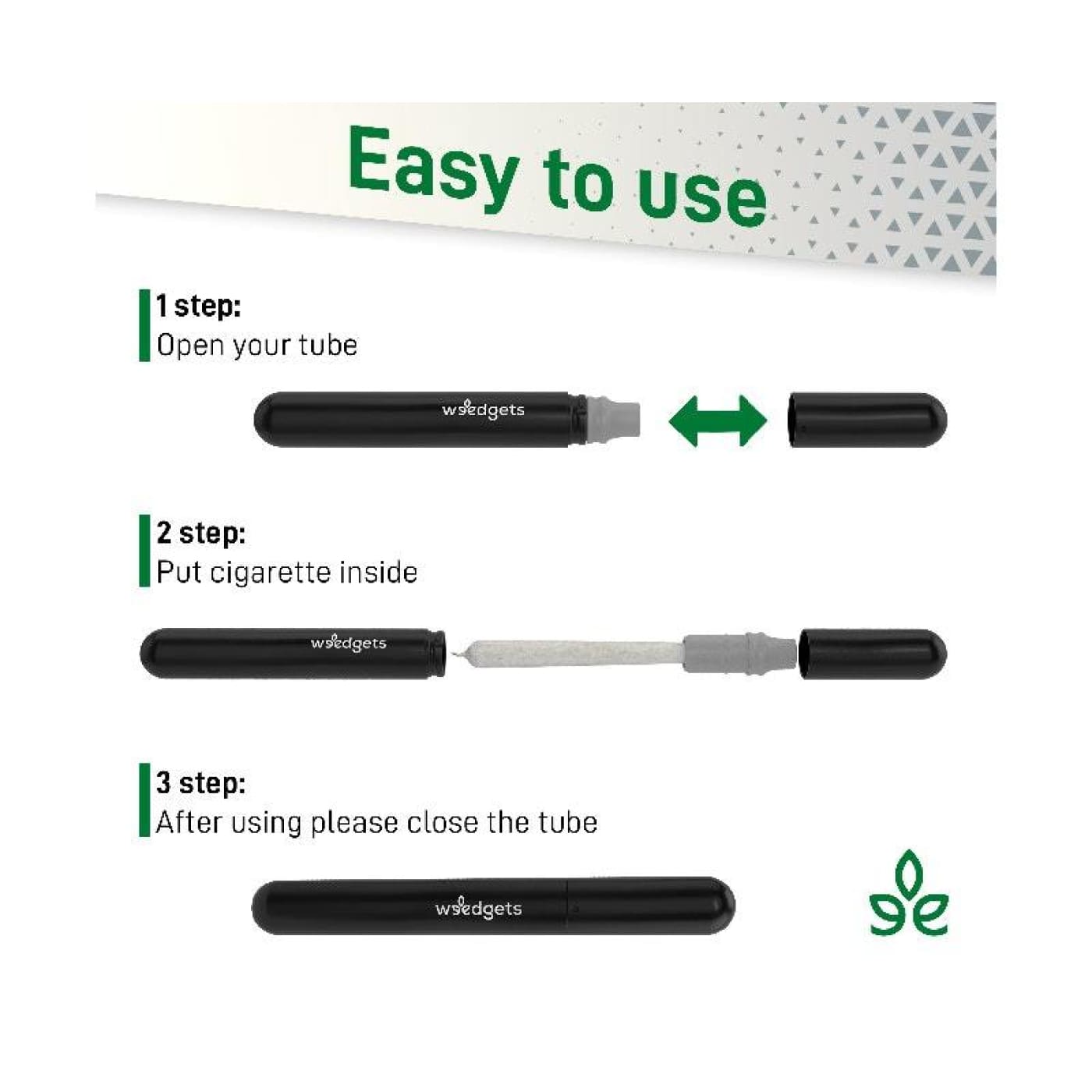 Aluminum doob tube weed pipe with filter tip protection and usage instructions