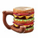 Double Cheeseburger Ceramic Pipe Mug On sale