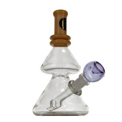 American glass water pipe with beaker base and angled stem – 14.9 Oz Premium Quality