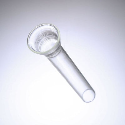 9mm martini style glass test tube with bowl end flares for soft glass bongs