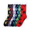 One Dozen Mix Colors Fashion Mamia Socks With Weed Leaf