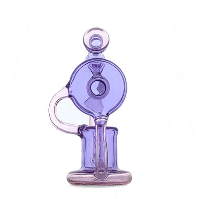 Purple glass water pipe - Duotone Inline Recycler, premium scientific glass recycler