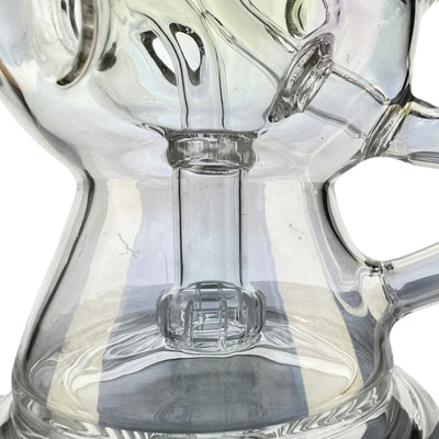 Astro Recycler: Electroplated Glass Bong With Percolator And Bubbling Water Infusion