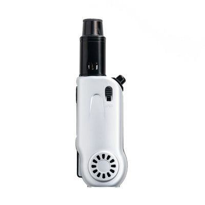 Award-winning Eternity Laser: White and black handheld device with vent and adjustable nozzle