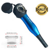 Blue and black handheld magnifying glass for Maze-x Pipe with unprecedented smoke smoothness