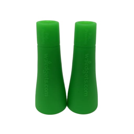 Perfect roach clip and filter adapter for weed pipes in bright green, conical design