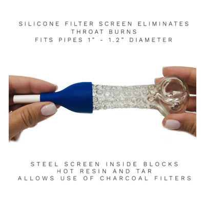 Silicone filter screen for Xlarge Weed Pipes Smoke Blocker & Resin Adapter blocks hot resin