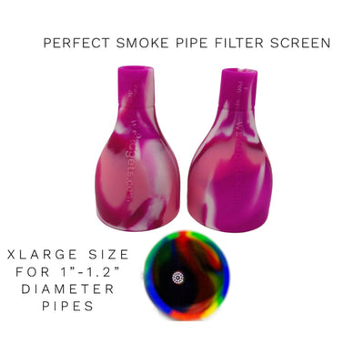 Pink silicone pipe filter screens for Xlarge Weed Pipes Smoke Blocker & Resin Adapter