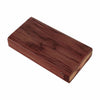 Rectangular wooden block from Flat Magnet Wooden Dugout with Metal Cigarette Chillum